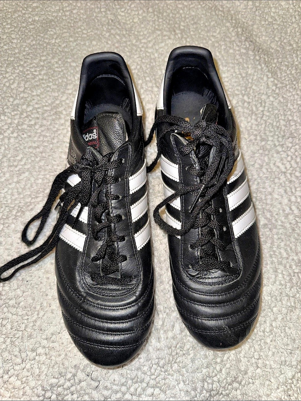 adidas Copa Mundial Soccer Cleats Black & White US 8